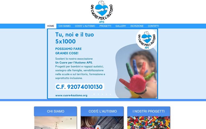 Screenshot of cuore4autismo.org