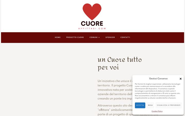 Screenshot of cuoreaffittasi.com