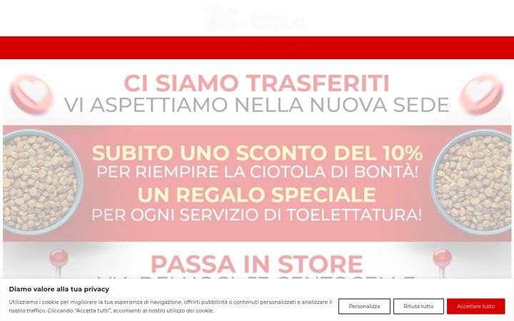 Screenshot of cuoreaquattrozampe.it