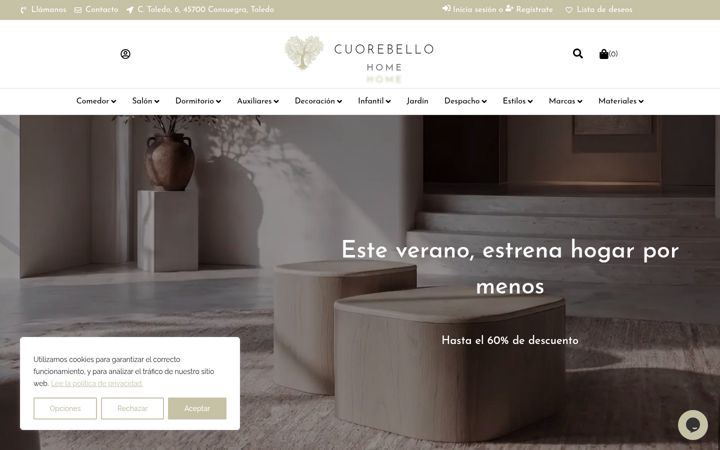 Screenshot of cuorebello.es