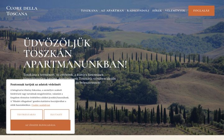 Screenshot von cuoredellatoscana.hu