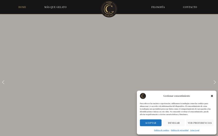 Screenshot of cuoredigelato.com
