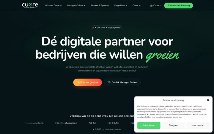 Screenshot of cuoredigital.nl