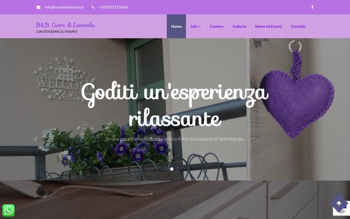 Screenshot of cuoredilavanda.it