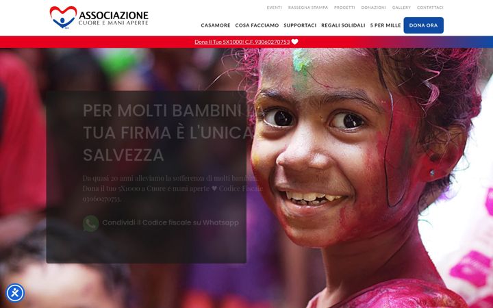Screenshot of cuoreemaniaperte.it