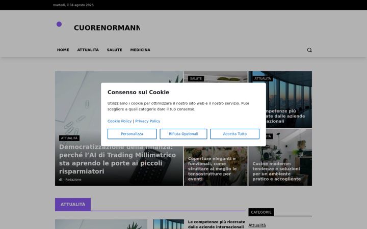 Screenshot of cuorenormanno.it