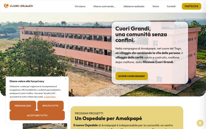 Screenshot of cuorigrandi.com