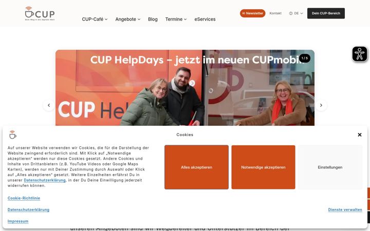 Screenshot of cup-digital-muenchen.de
