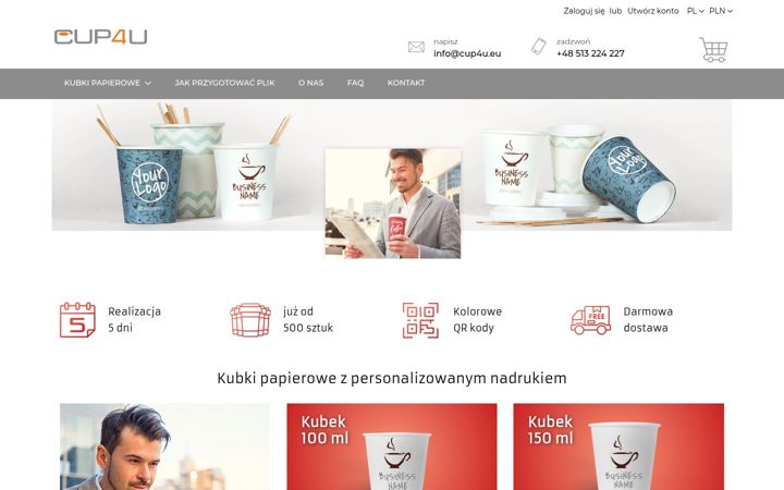 Screenshot of cup4u.eu