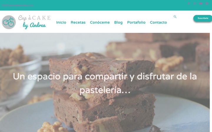 Screenshot of cupacakebyandrea.com