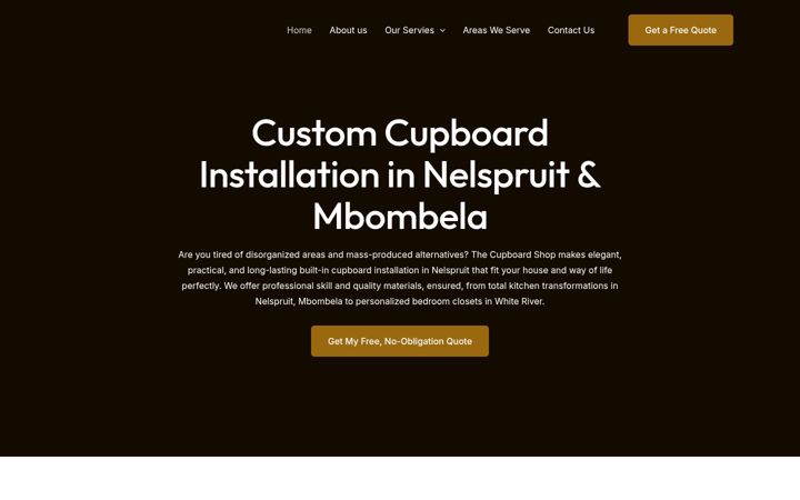 Екранна снимка на cupboardshop.co.za