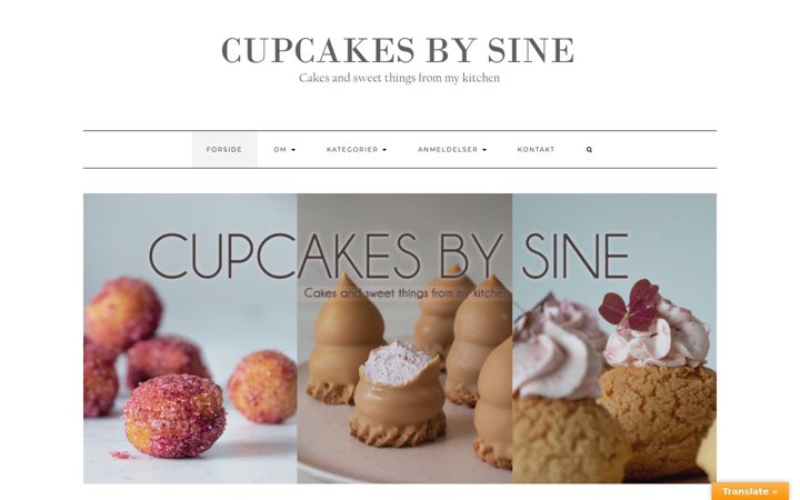 Screenshot of cupcakesbysinedk.com