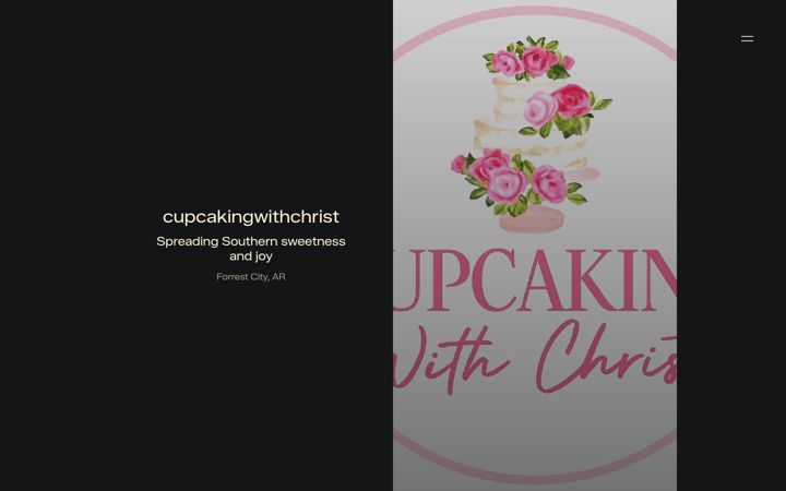 Screenshot of cupcakingwithchrist.com