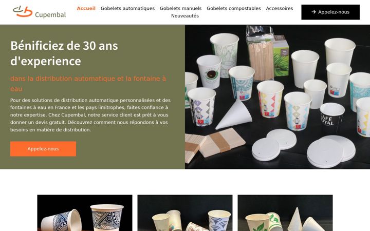 Screenshot of cupembal28.fr