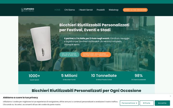 Screenshot of cuphero.it