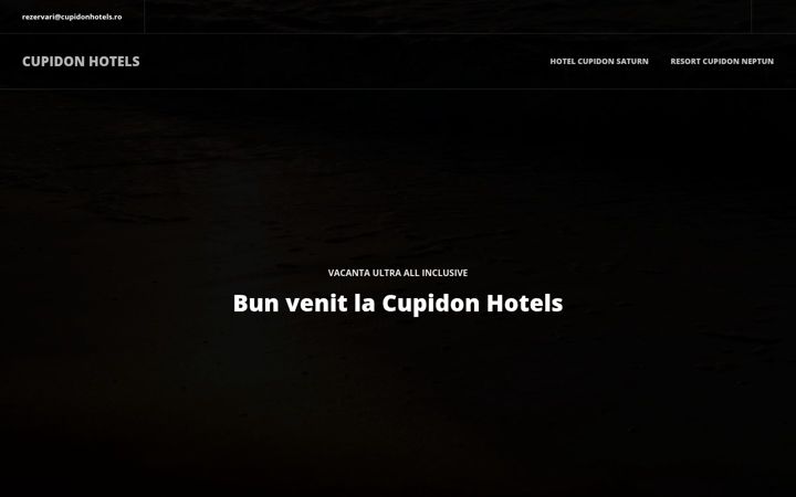 Screenshot of cupidonhotels.ro