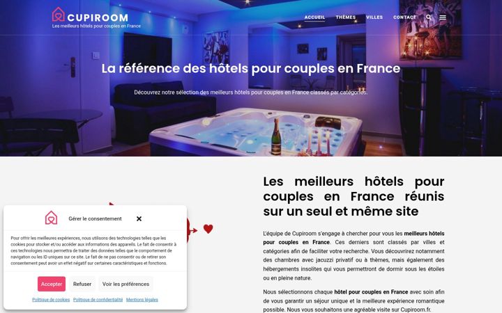 Ekrano kopija cupiroom.fr