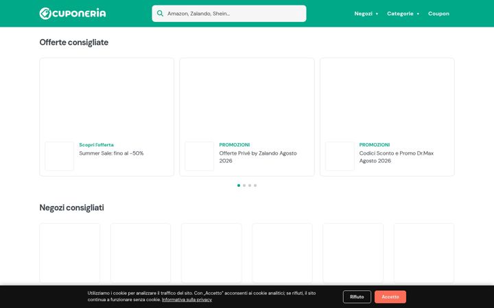 Screenshot von cuponeria.it
