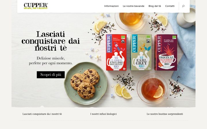 Snímek obrazovky cupper-teas.it