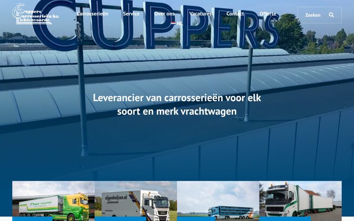 Screenshot of cuppers.nl