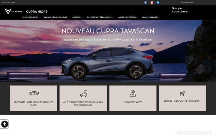 Ekrano kopija cupra-niort.fr