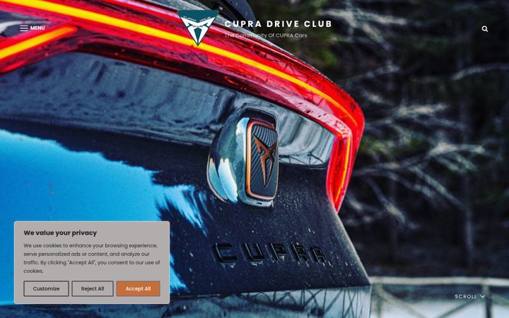 Screenshot του cupradrive.org