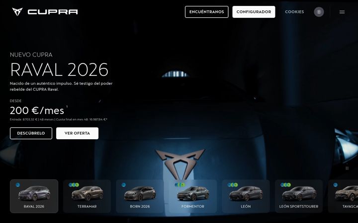 Screenshot of cupraofficial.es