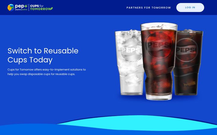Screenshot of cupsfortomorrow.com