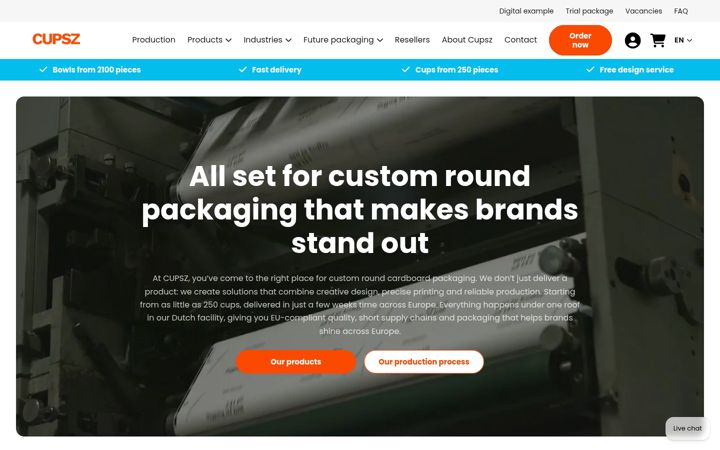 Screenshot of cupsz.com