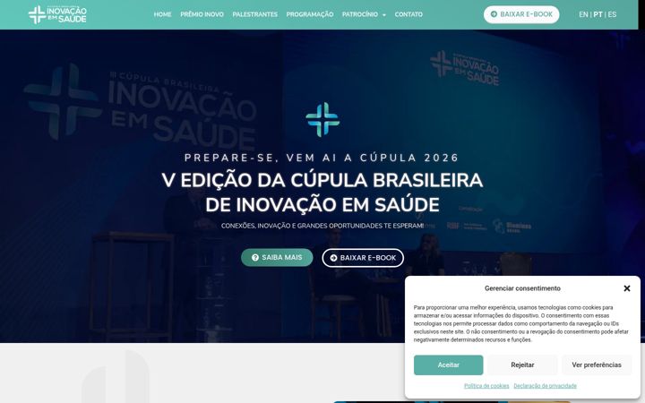 Screenshot ta' cupulaemsaude.com.br