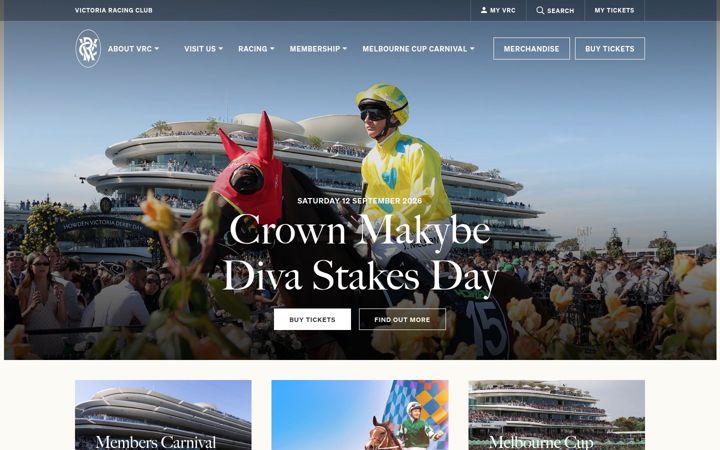 Ekraanipilt saidist cupweek2020.com.au