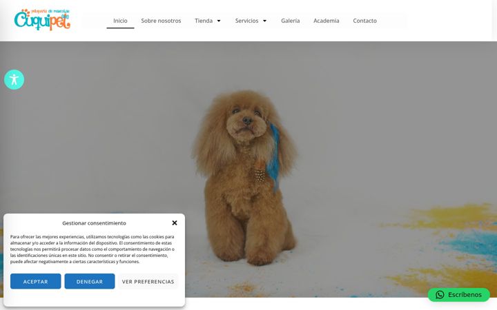 Screenshot of cuquipet.com