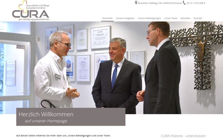 Screenshot of cura-beteiligung.de