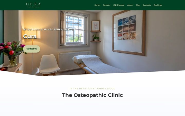 Zrzut ekranu cura-osteo.com