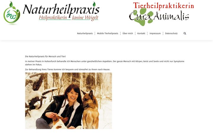 Screenshot of curaanimalis.de