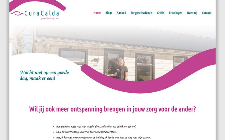 Screenshot of curacalda.nl