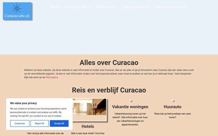 Screenshot of curacao-abc.nl