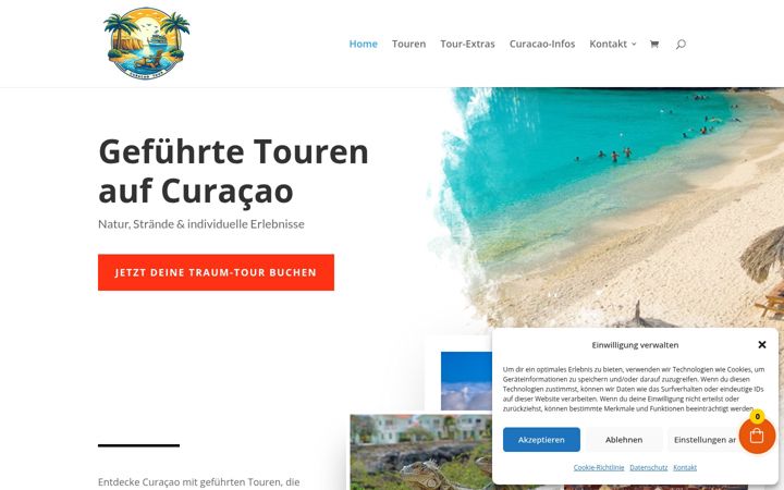 Screenshot of curacao-tour.de