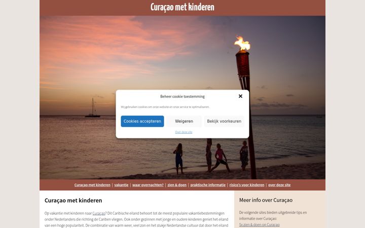 Screenshot von curacaometkinderen.nl