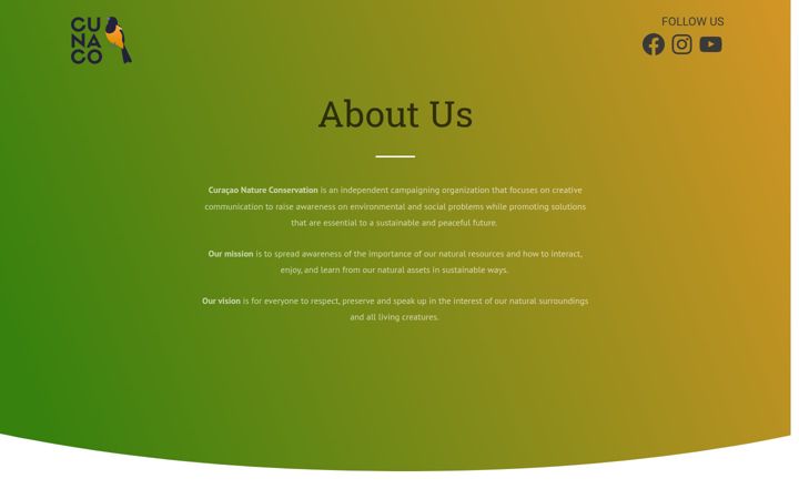 Screenshot του curacaonature.org