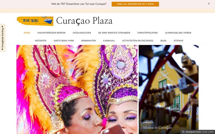 Snímek obrazovky curacaoplaza.eu