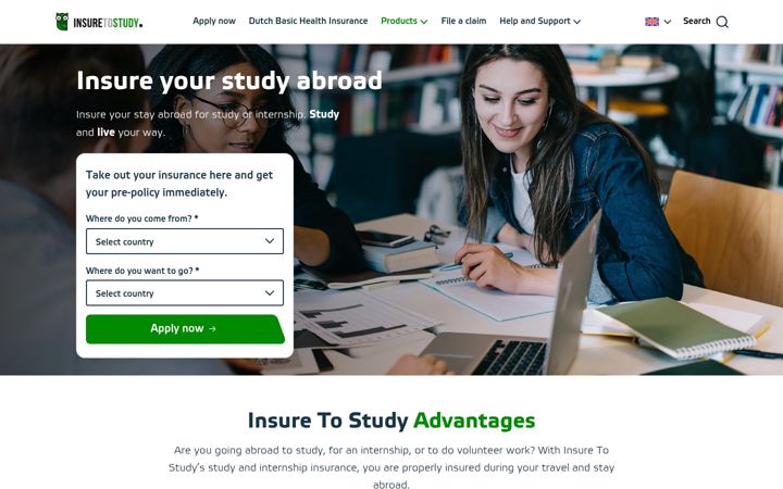 Zrzut ekranu curacaostudent.eu