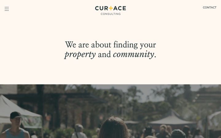 Screenshot of curaceconsulting.com