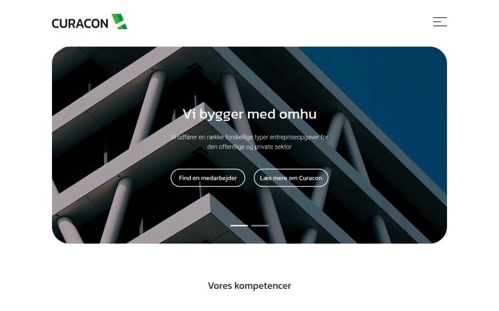 Screenshot of curacon.dk