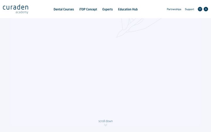Screenshot von curaden-academy.com