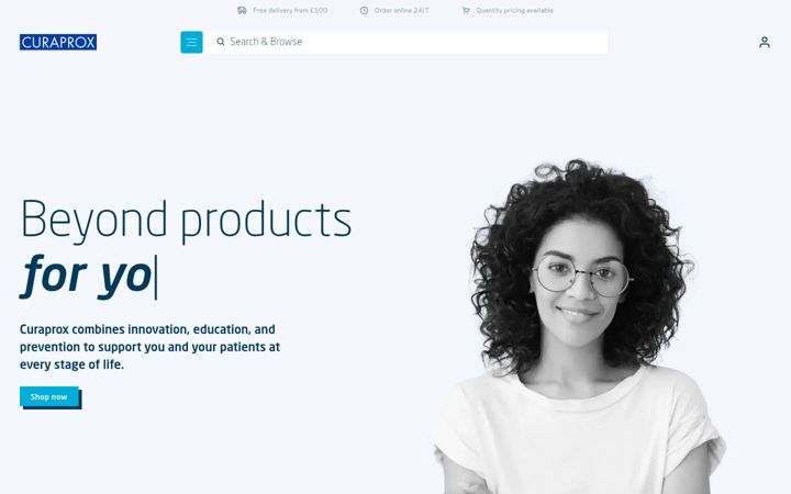 Screenshot von curaden.co.uk
