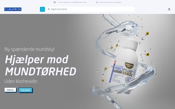 Screenshot of curaden.dk