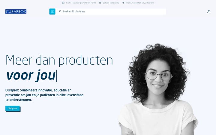 Screenshot von curaden.nl