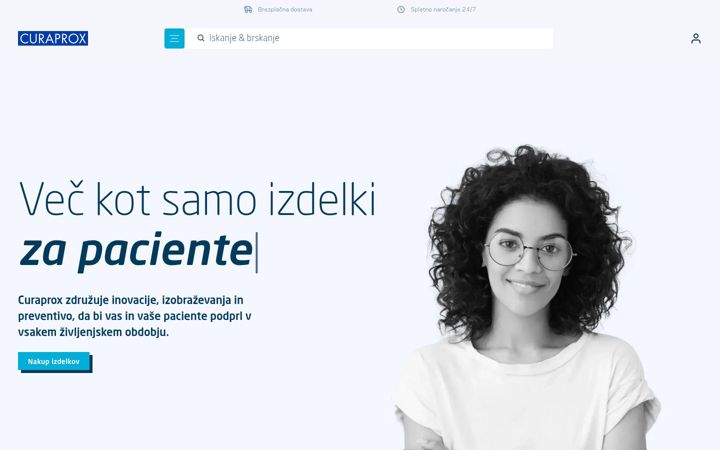 Screenshot von curaden.si