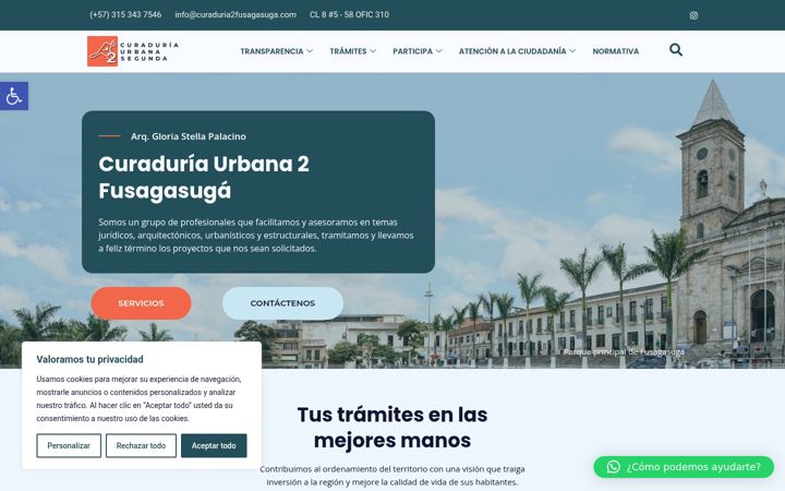Screenshot of curaduria2fusagasuga.com